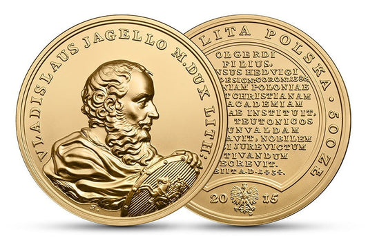 500 zł Skarby Stanisława Augusta – Władysław Jagiełło 2015