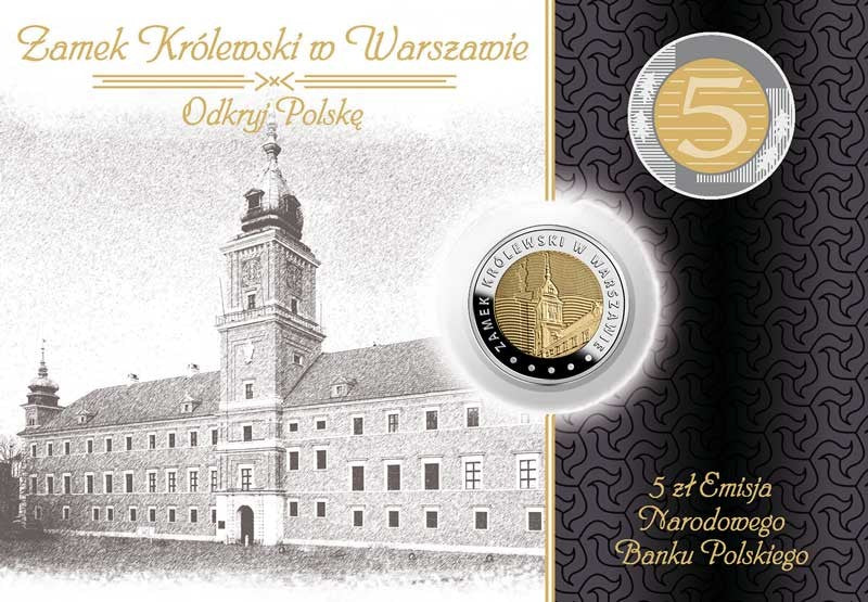 5 zł Zamek Królewski w Warszawie 2014+ blister nr2
