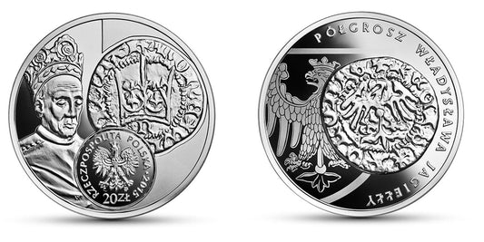 20 zł Historia Monety Polskiej - Półgrosz Władysława Jagiełły 2015