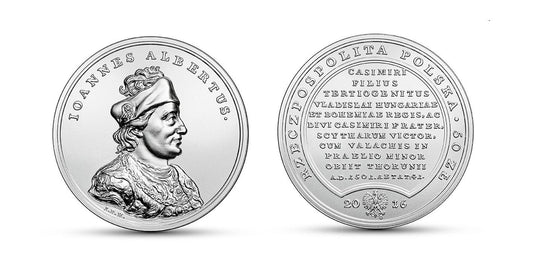 50 zł Skarby Stanisława Augusta – Jan Olbracht 2016