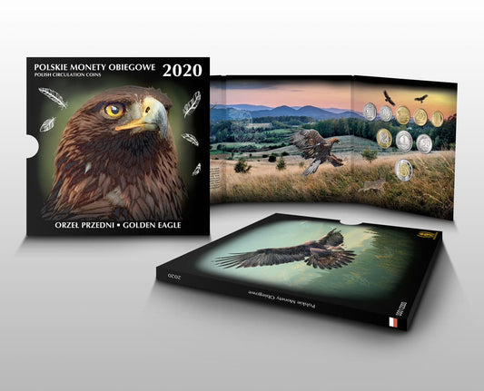 Polskie monety obiegowe Orzeł przedni x 9 2020