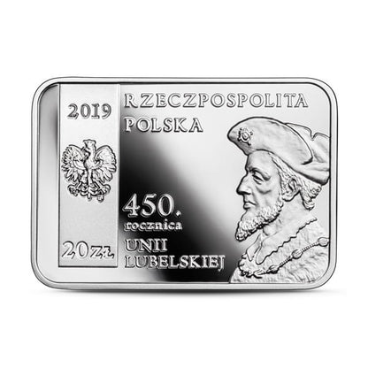 20 zł 450. rocznica Unii Lubelskiej 2019