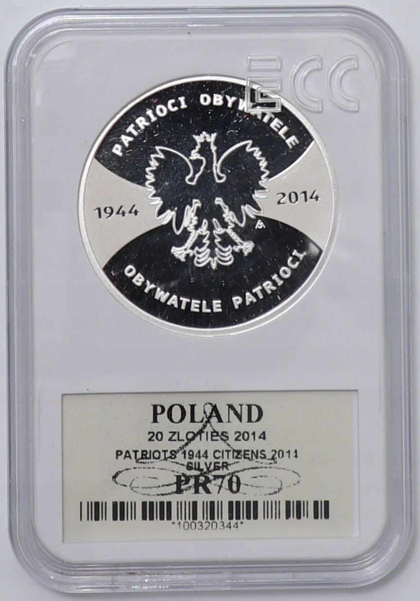 20 zł Patrioci 1944 Obywatele 2014 PR70