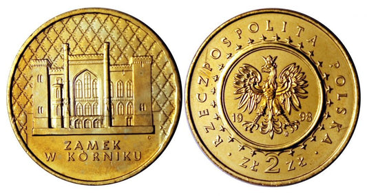 2 zł Zamek w Kórniku 1998
