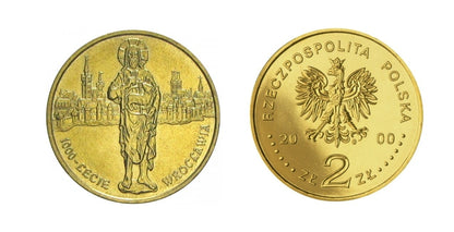 2 zł 1000-lecie Wrocławia 2000