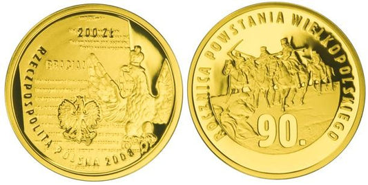 200 zł 90. rocznica Powstania Wielkopolskiego 2008