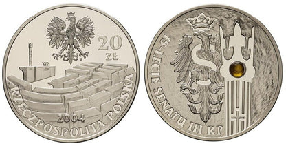 20 zł 15-lecie Senatu III RP 2004