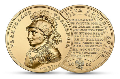 500 zł Skarby Stanisława Augusta – Władysław Warneńczyk 2015