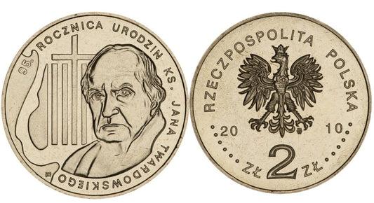 2 zł 95. rocznica urodzin ks. Jana Twardowskiego 2010