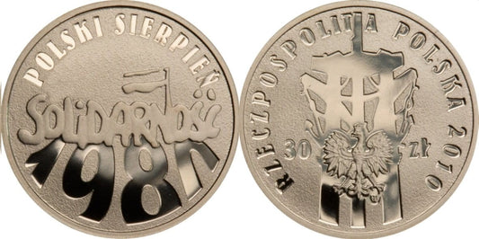 30 zł Polski Sierpień 1980 2010