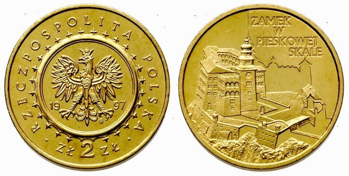 2 zł Zamek w Pieskowej Skale 1997