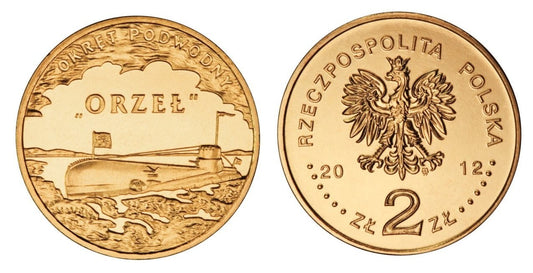 2 zł Polskie okręty: ORP Orzeł 2012