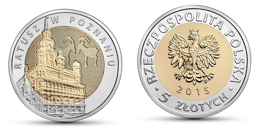 5 zł Ratusz w Poznaniu 2015 nr 4