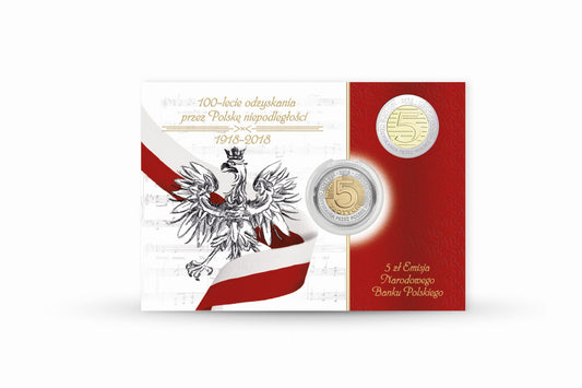 Blister 100-lecie niepodległości 2018 + kapsel